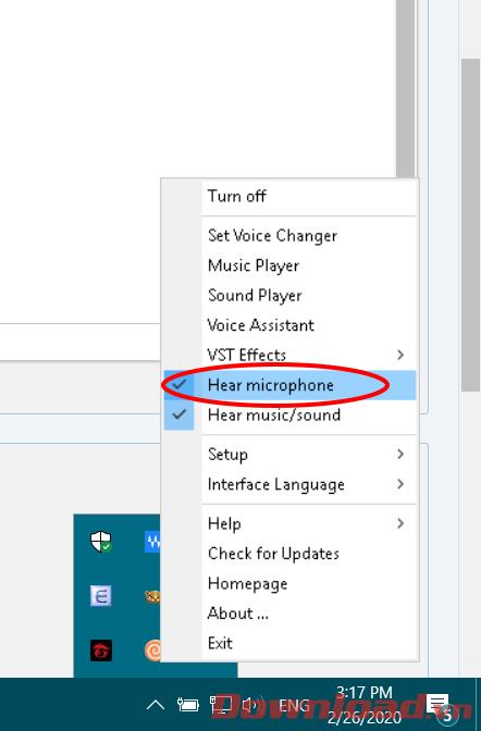 使用Clownfish Voice Changer軟件指示假語音
