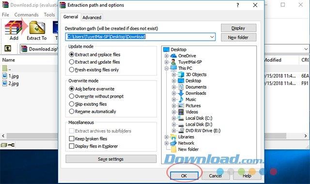 WinRAR را برای فشرده سازی و فشرده سازی داده ها نصب و استفاده کنید