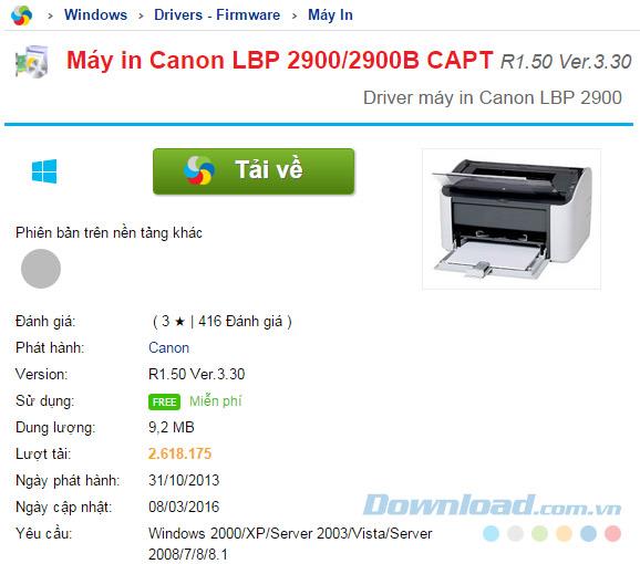 how to install lbp 2900 canon printer