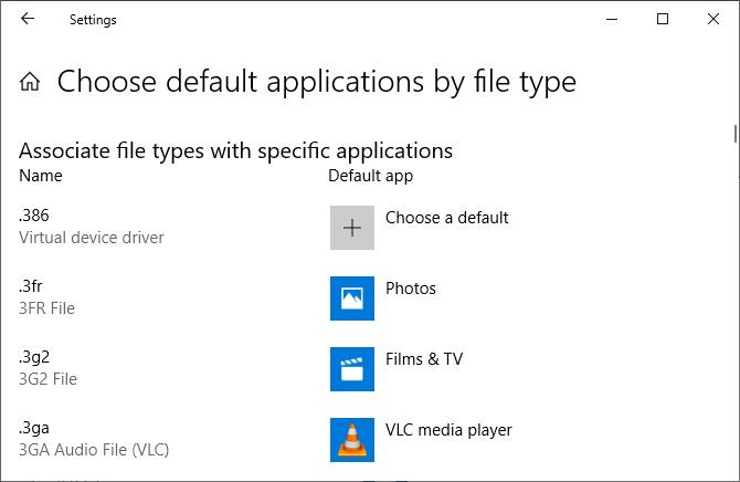 How to change the file association with the default program on Windows 10