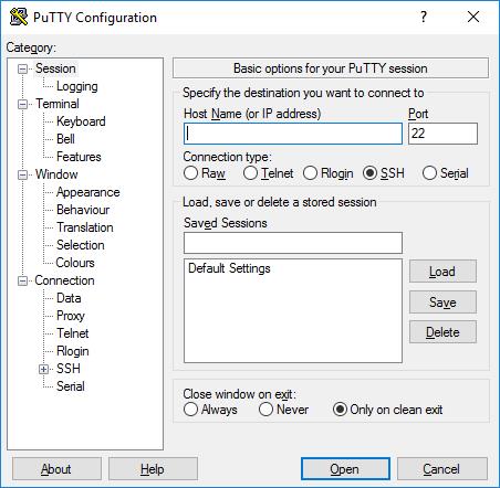 Instructions dutilisation de PuTTY sous Windows