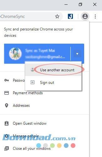 google chrome sign in everytime