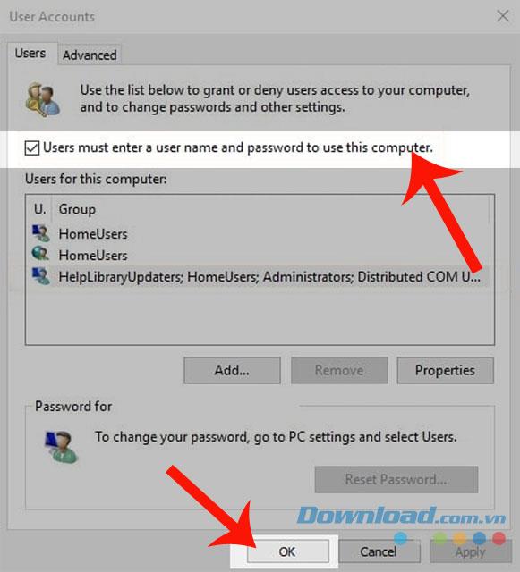 Instructions to bypass the login screen on Windows 10