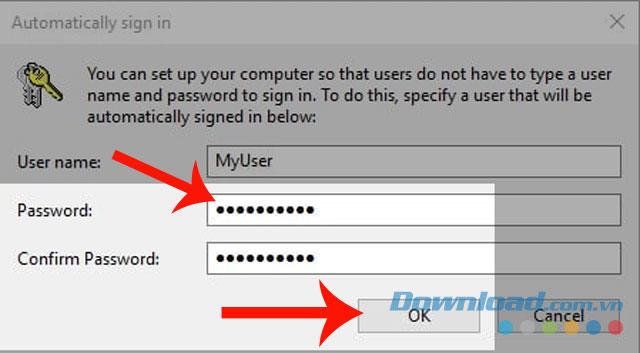 Instructions to bypass the login screen on Windows 10