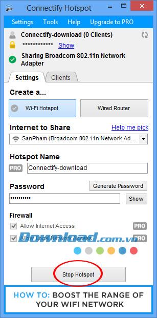 Comment jouer au WiFi sur un ordinateur portable avec Connectify Hotspot