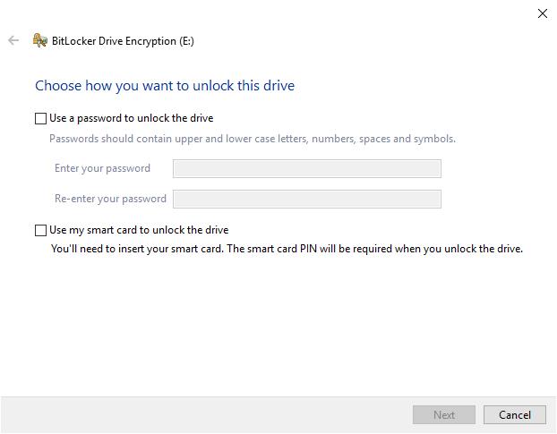 Comment chiffrer un lecteur avec BitLocker dans Windows 10