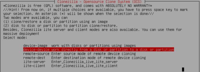 Instructions for using Clonezilla to clone a Windows hard drive