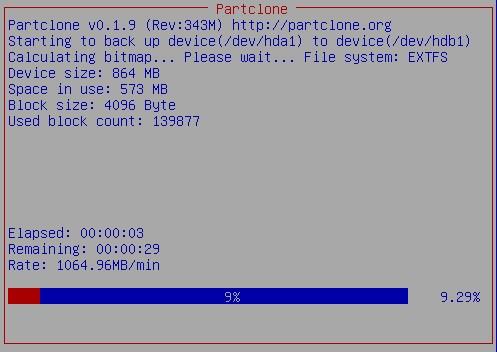 Instructions for using Clonezilla to clone a Windows hard drive