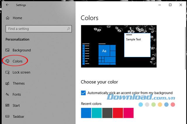 Instructions pour activer le mode sombre sur Windows 10