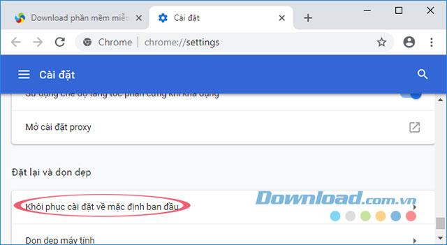 Comment restaurer les paramètres par défaut du navigateur Chrome