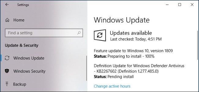 Microsoft prévient: la mise à jour de Windows 10 avec la recherche de mises à jour est une erreur