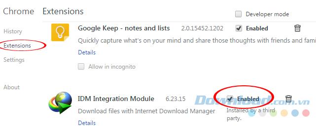 How to turn on and off IDM on Chrome, Firefox, Internet Explorer