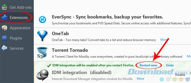 Comment activer et désactiver IDM sur Chrome, Firefox, Internet Explorer
