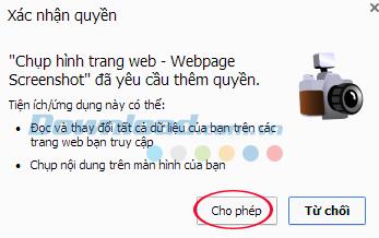 How to capture the entire web page on Cốc Cốc browser