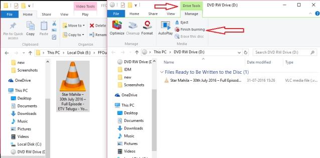 3 Möglichkeiten, CD / DVD unter Windows 10 ohne Software zu brennen