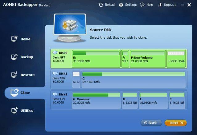 Cara mengklon pemacu keras ke SSD dengan AOMEI Backupper
