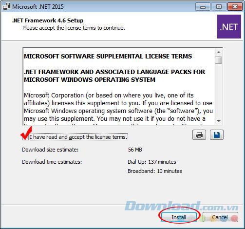 چگونگی بارگیری و نصب .NET Framework بر روی رایانه خود