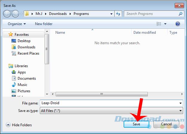 How to install and use the LeapDroid emulator