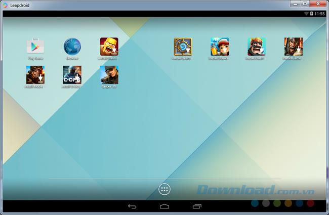 How to install and use the LeapDroid emulator