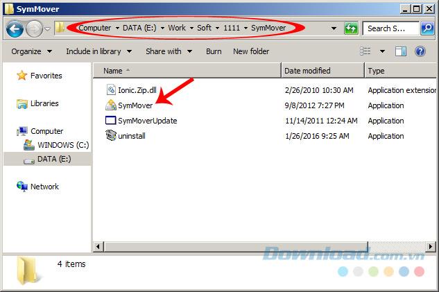 Move the software from drive C to another location without reinstalling