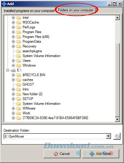 Move the software from drive C to another location without reinstalling