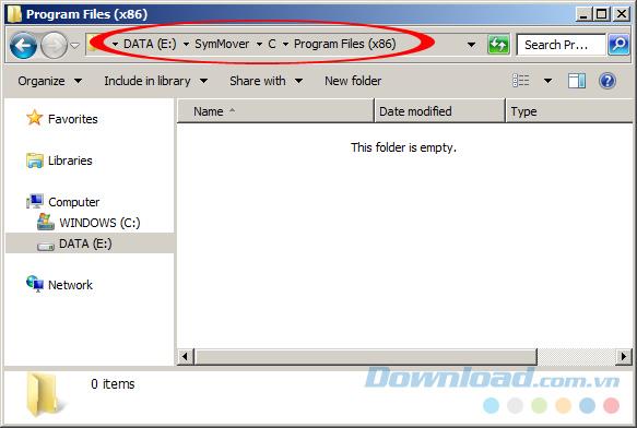 Move the software from drive C to another location without reinstalling