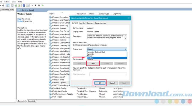 Instructions pour désactiver les mises à jour automatiques sur Windows