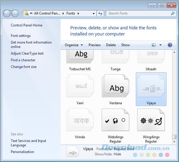 Instructions sur la façon dinstaller Font VNI, Font TCVN3, Unicode Font pour les ordinateurs Windows