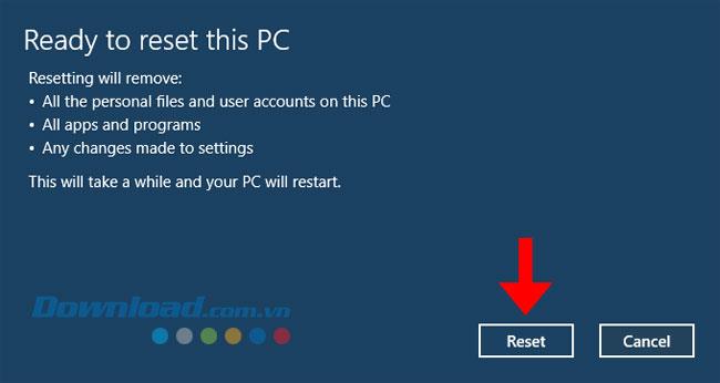 Instructions pour réinitialiser la mise à jour de Windows 10 Fall Creator