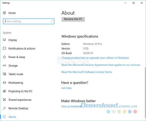 Instructions on how to download and install the Windows 10 Fall Creators Update