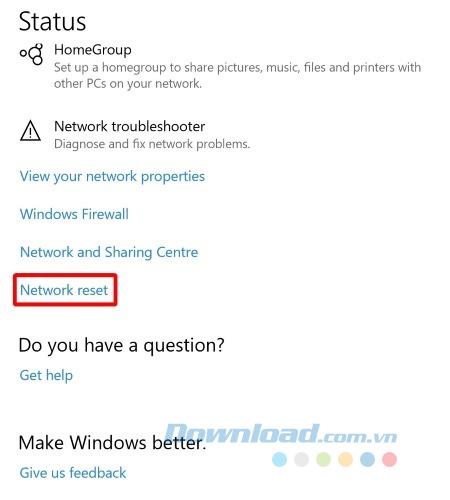How to reset network settings on Windows 10