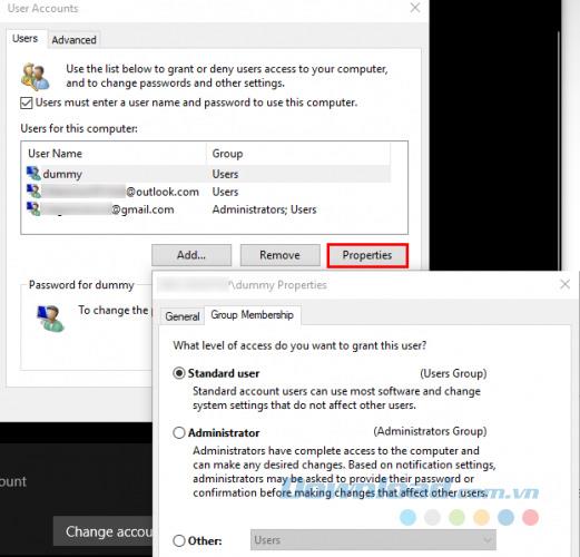 Instruções para recuperar direitos de administrador no Windows