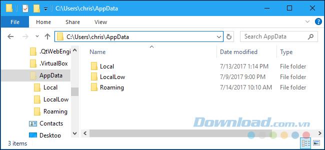 Quest-ce que le dossier AppData sous Windows?