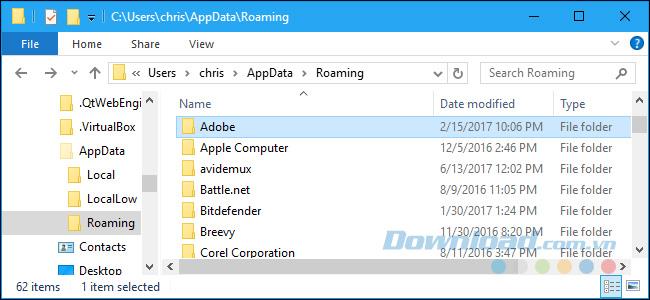 Quest-ce que le dossier AppData sous Windows?