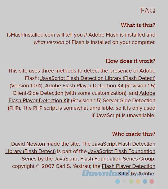 Vérifiez que Flash Player est installé sur lordinateur?