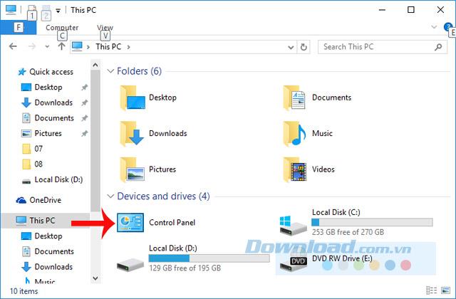 Comment accéder plus rapidement au Panneau de configuration sur Windows 10?