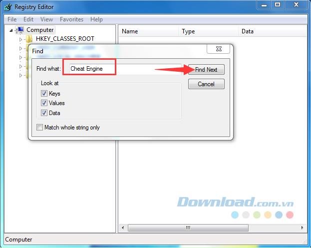 Instructions pour désinstaller Cheat Engine