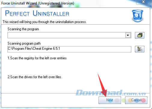 Instructions for uninstalling Cheat Engine