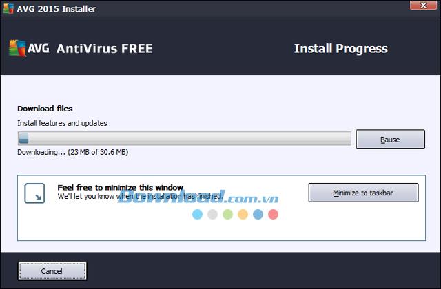 Instructions for installing and using AVG AntiVirus Free antivirus