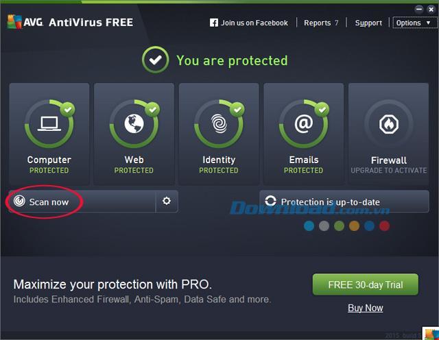 Instructions for installing and using AVG AntiVirus Free antivirus