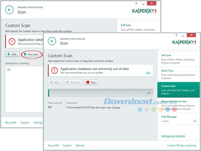 Instructions for downloading and installing Kaspersky Internet Security