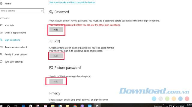 Comment définir un mot de passe et changer le mot de passe dun ordinateur Windows 10