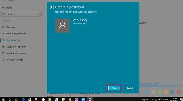 How to set a password & change the password of a Windows 10 computer