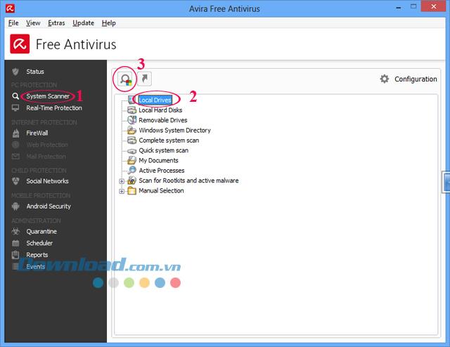 Avira Free AntiVirus 2017のインストールと使用の手順