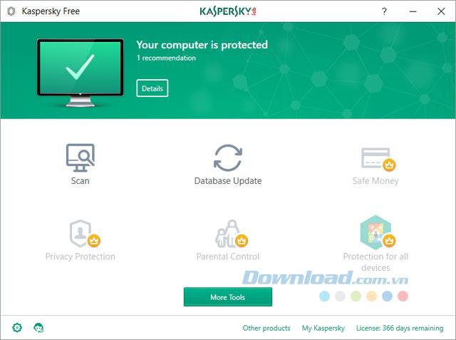 Instructions dinstallation et dutilisation de Kaspersky Free