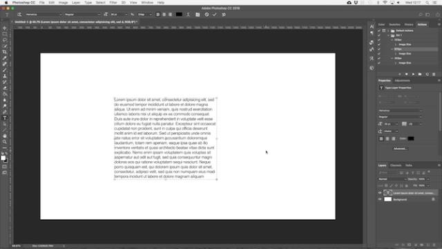 Guide de traitement de texte complet dans Photoshop