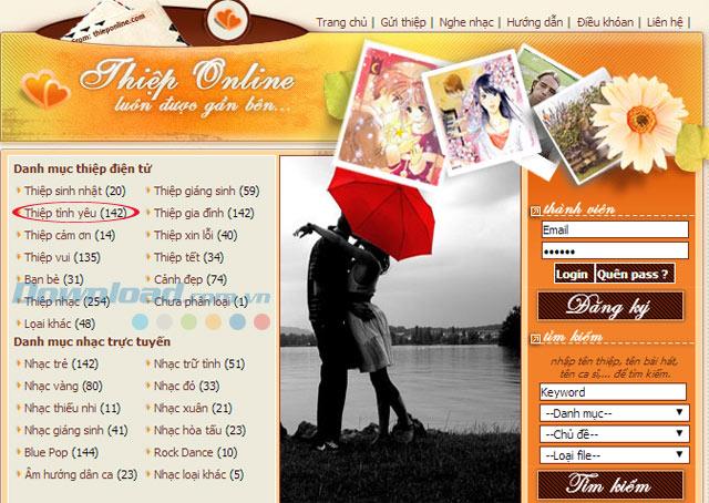 Anleitung zum Online-Erstellen von Valentinskarten