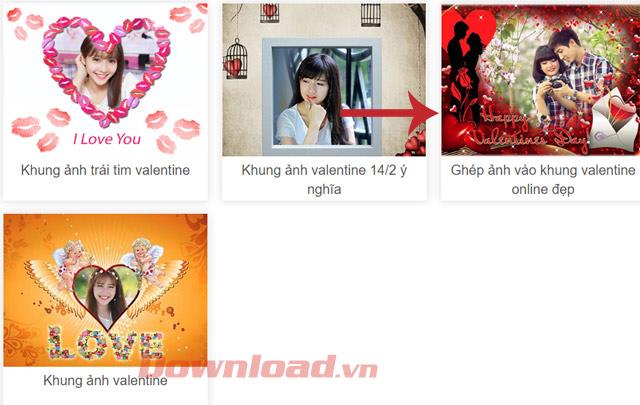 Comment assembler des photos dans des cadres Valentine en ligne