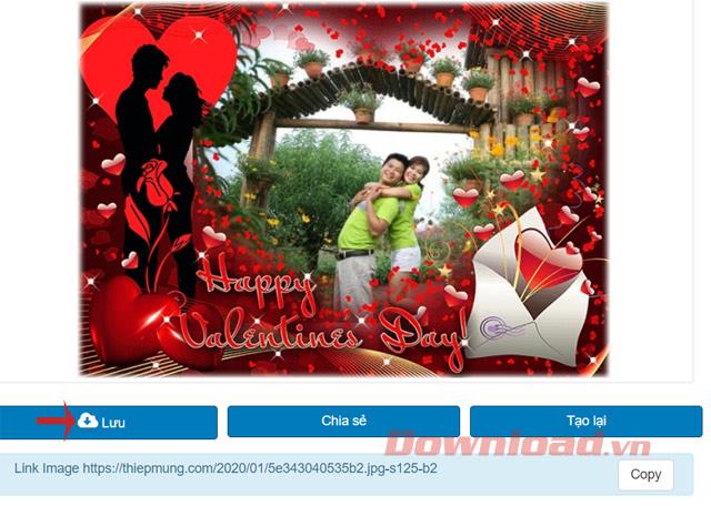 Comment assembler des photos dans des cadres Valentine en ligne