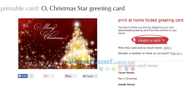 Instructions pour créer des cartes de Noël en ligne